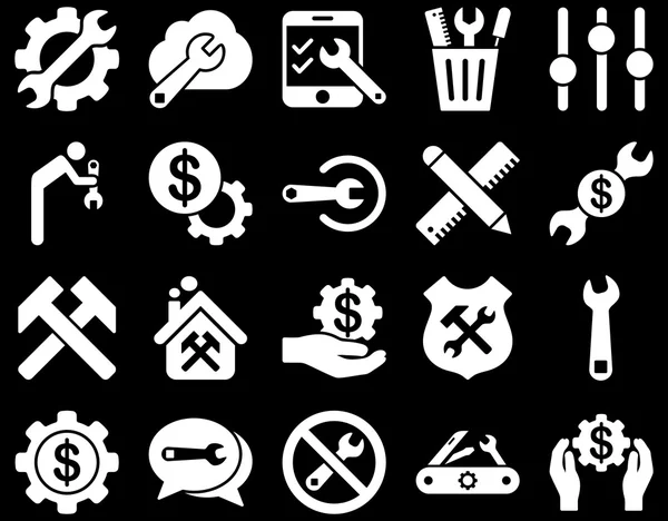 Settings and Tools Icons — Stock Vector