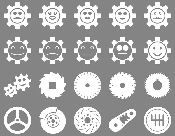 Tools and Smile Gears Icons — Stock Photo, Image