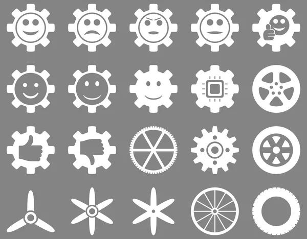 Tools and Smile Gears Icons — Stock Photo, Image