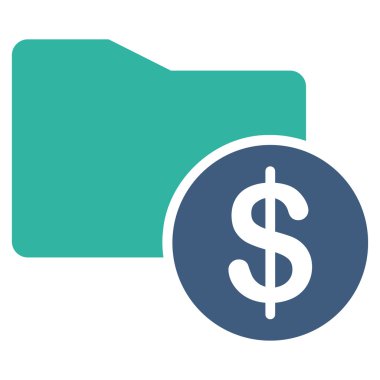 İş Bicolor kümesi'nden para klasör simgesi