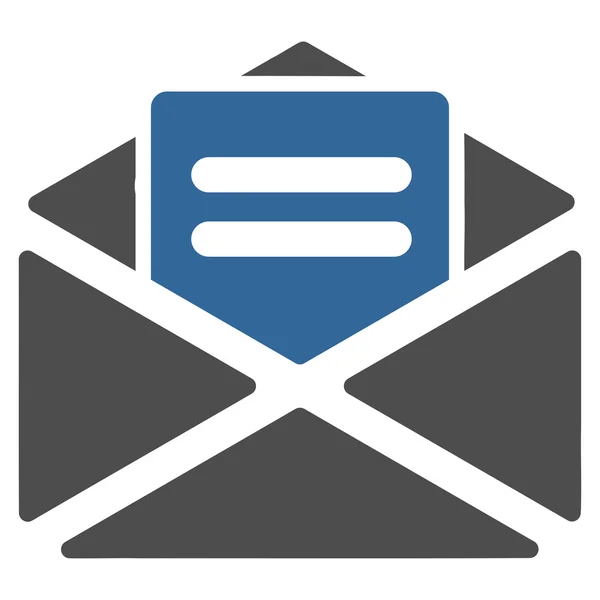 Icono de correo abierto de Business Bicolor Set — Vector de stock
