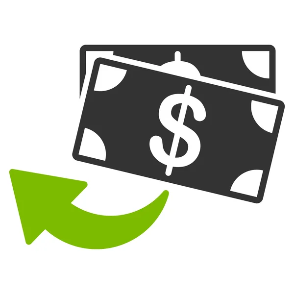 Icono de devolución de dinero de Business Bicolor Set — Vector de stock