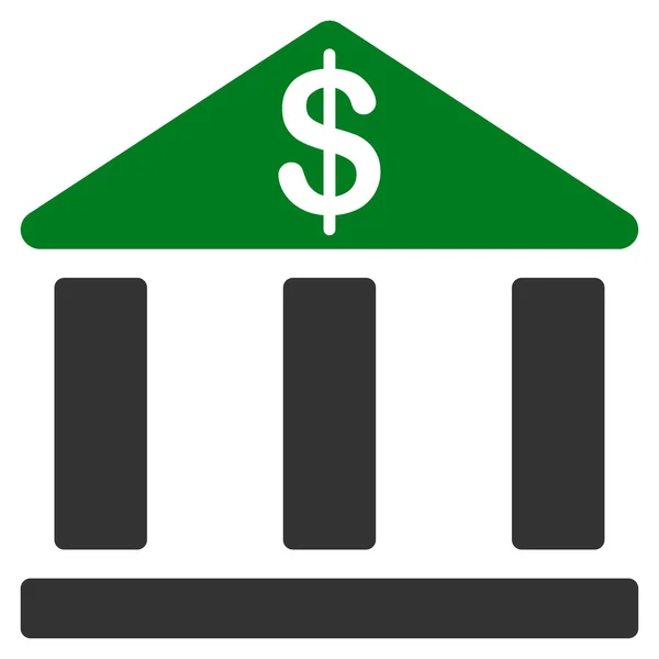 Εικονίδιο Τράπεζα από επιχείρηση Bicolor που — Διανυσματικό Αρχείο