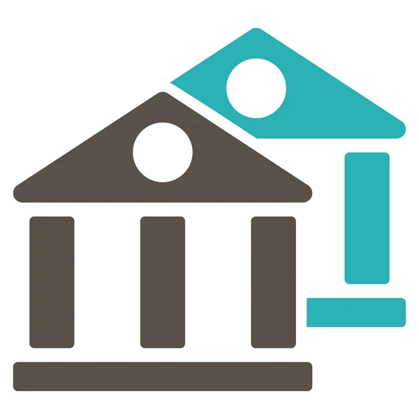 Bankerna ikonen från Business Bicolor ange — Stock vektor