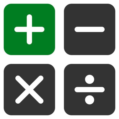 Hesap makinesi simge iş Bicolor kümesi'nden