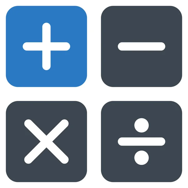 Calculatorpictogram van Business Bicolor instellen — Stockfoto