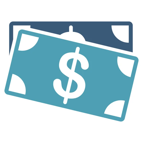 Dollar sedlar ikonen från Business Bicolor ange — Stockfoto