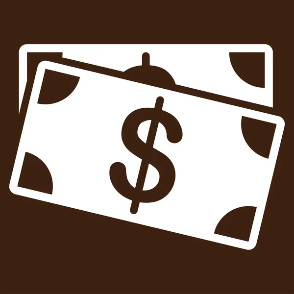 Ícone de notas de dólar do Business Bicolor Set — Fotografia de Stock