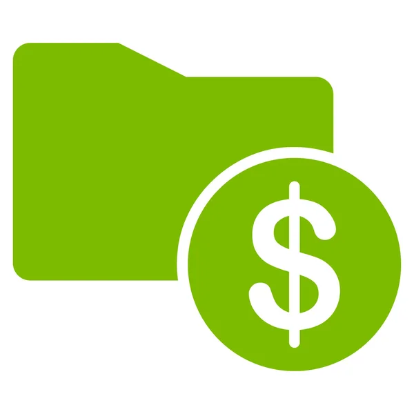 Money Folder icon from Business Bicolor Set — Stock Photo, Image