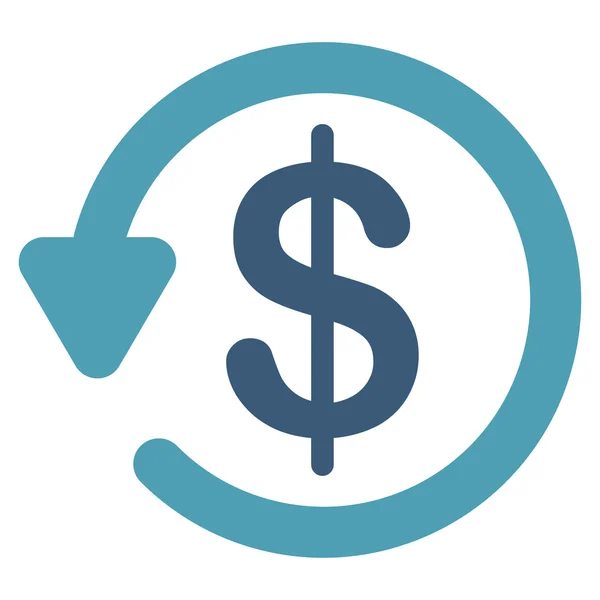 Refund icon from Business Bicolor Set — Stock Photo, Image