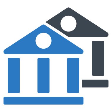 Bankalar simgesi iş Bicolor kümesi'nden
