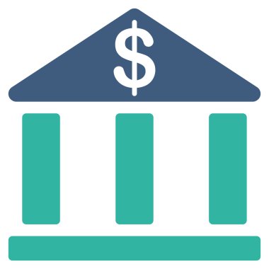 Banka iş Bicolor ayarla simgesini