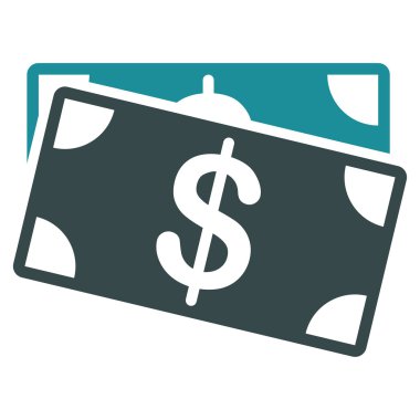 Doları banknot simgesi iş Bicolor kümesi'nden