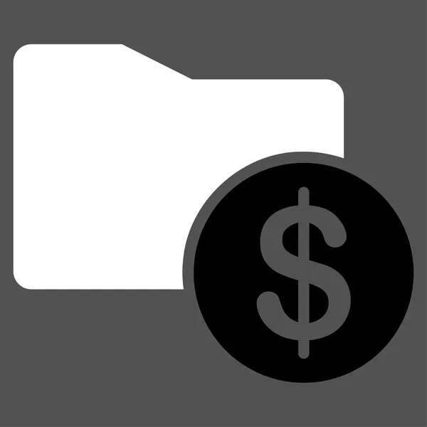 Icona della cartella dei soldi da Business Bicolor Set — Vettoriale Stock