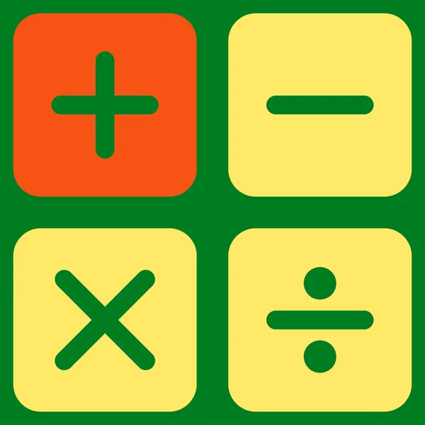 Icono de calculadora de Business Bicolor Set — Vector de stock