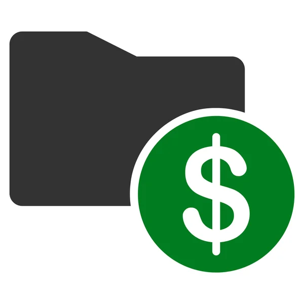 Ikona folderu pieniędzy od firmy Bicolor zestaw — Wektor stockowy
