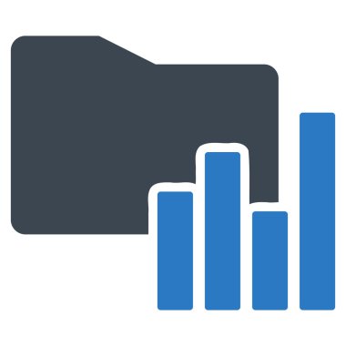 Klasör simgesi iş Bicolor kümesi'nden çizelgeleri