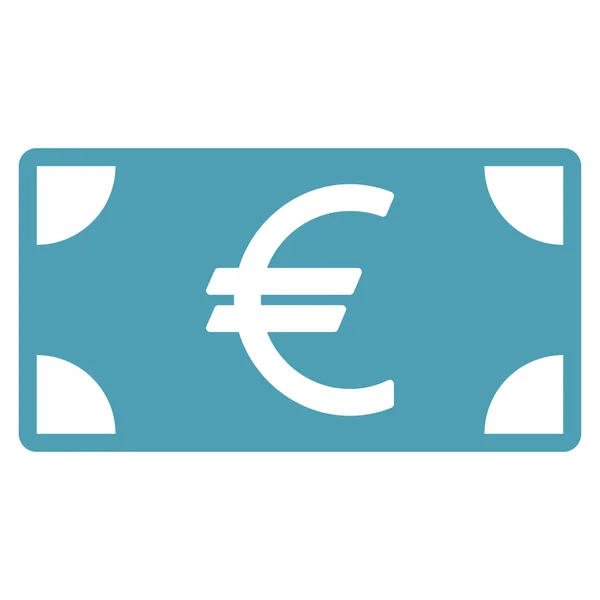 从商务双色套欧元钞票图标 — 图库照片