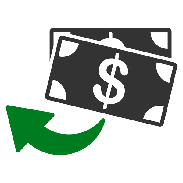 Cashback icon from Business Bicolor Set — Stock Photo, Image