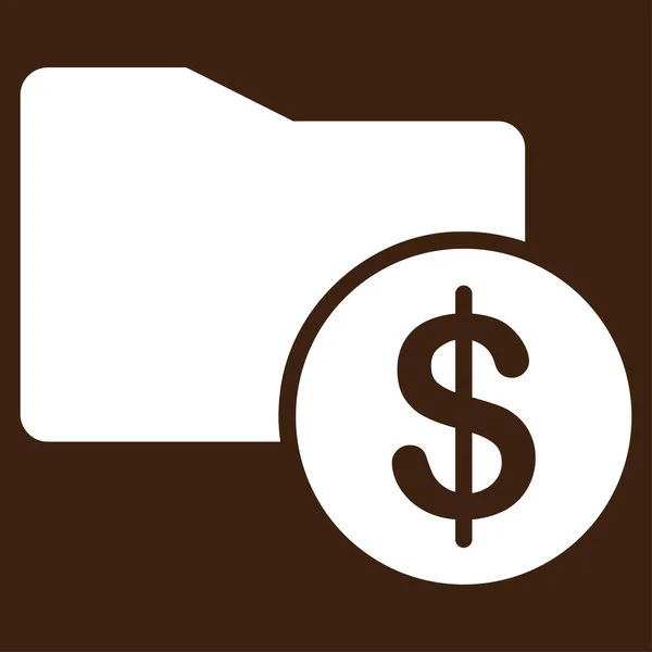 Pénz dosszié ikon-ból üzleti Bicolor beállítása — Stock Fotó