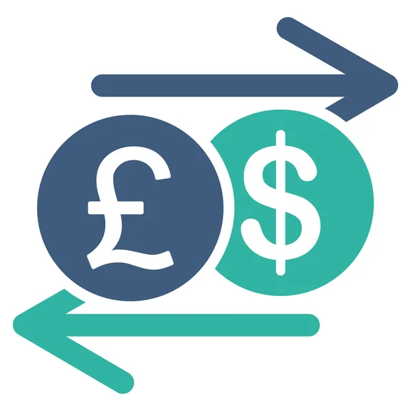 Geldwechsel-Ikone aus Business-Bicolor-Set — Stockfoto