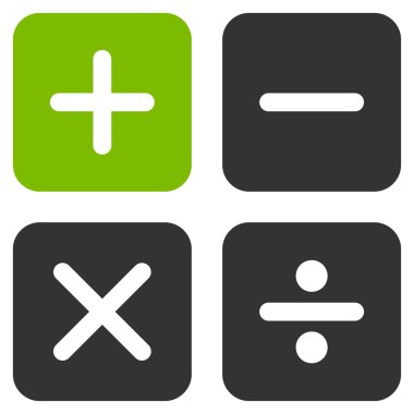 Hesap makinesi simge iş Bicolor kümesi'nden