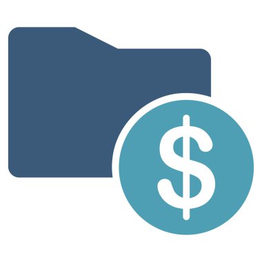 İş Bicolor kümesi'nden para klasör simgesi