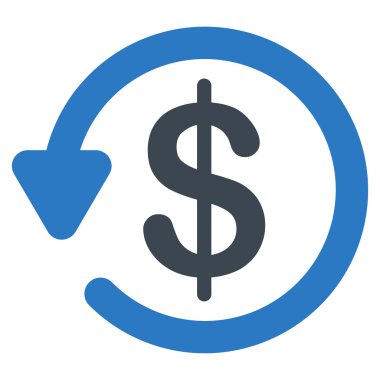 Refund icon from Business Bicolor Set clipart
