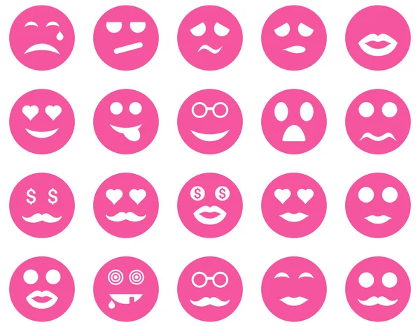 Smile and emotion icons — Stock Vector