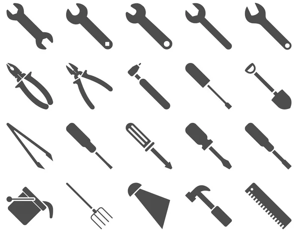 Utrustning och verktyg ikoner — Stock vektor