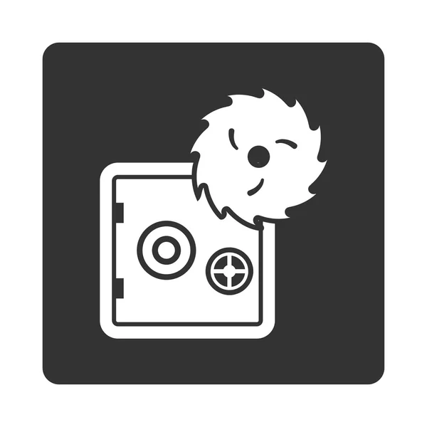 Hacking theft icon — Stock Vector