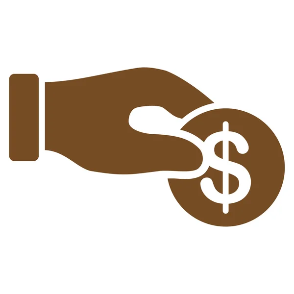 Donation icon from Business Bicolor Set — Stock Photo, Image