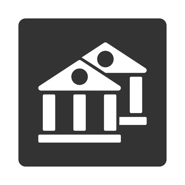 Bancos icono — Vector de stock