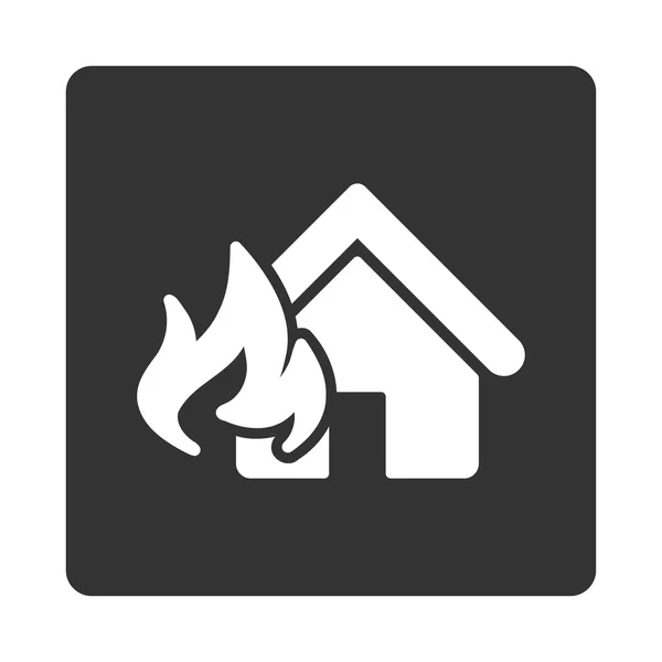 Požár škody ikona — Stockový vektor