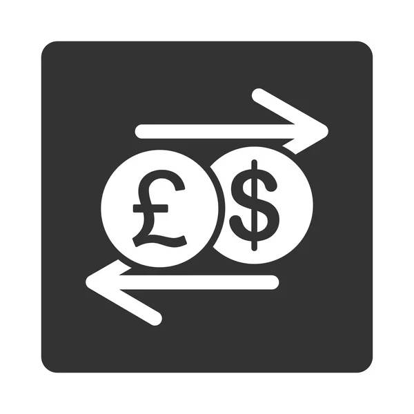 Pénzt exchange ikon — Stock Vector