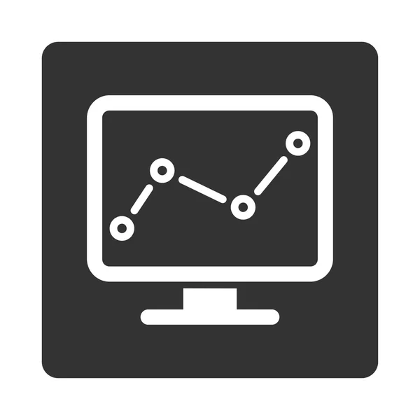 Icono de monitoreo — Vector de stock