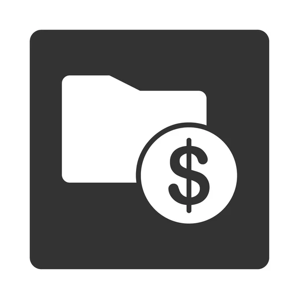 Geld mappictogram — Stockvector