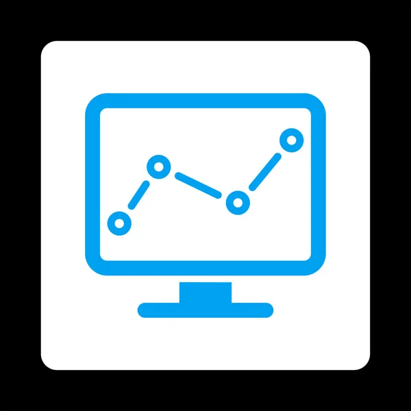 Monitoring icon — Stock Vector