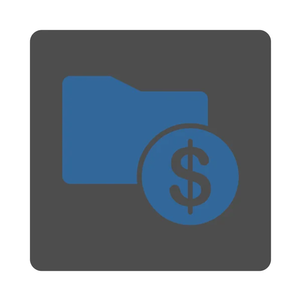 Geld mappictogram — Stockvector
