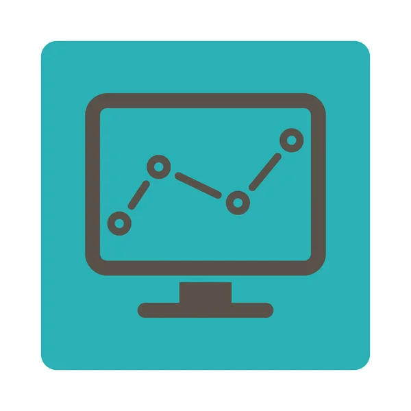 Monitoring icon — Stock Vector