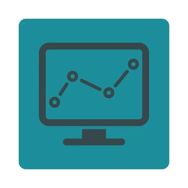 Monitoring icon — Stock Vector