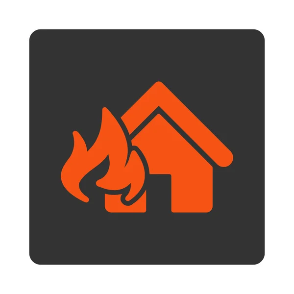 Icono de daño de fuego — Vector de stock