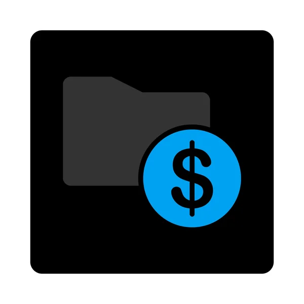 Geld mappictogram — Stockvector