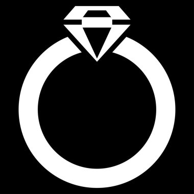 Elmas yüzük simge ticaret kümesinden