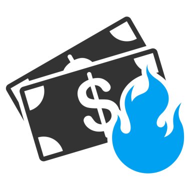 Yangın kaza simge ticaret kümesinden