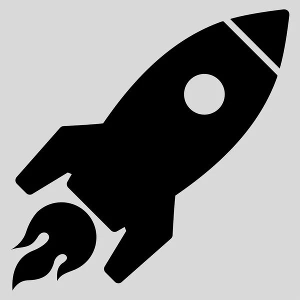 Ícone de lançamento de foguetes do conjunto de comércio — Fotografia de Stock