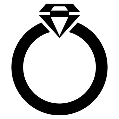 Elmas yüzük simge ticaret kümesinden