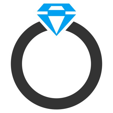 Elmas yüzük simge ticaret kümesinden