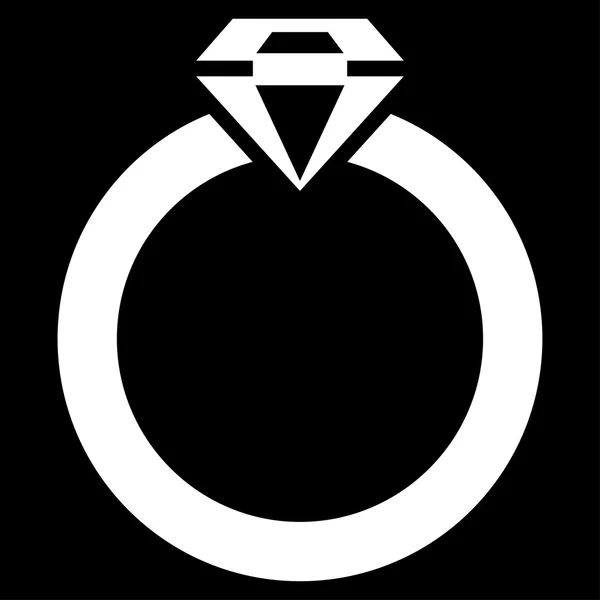 从商务套钻石戒指图标 — 图库矢量图片