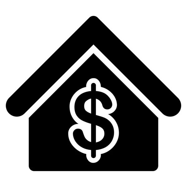 Hypotheken-Ikone aus dem Handel gesetzt — Stockvektor